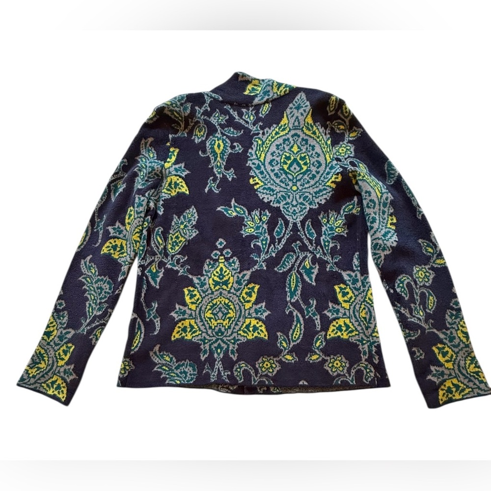 Anthropologie Women’s Floral Blue Yellow Patterned Jacket XS NWT - Picture 7 of 16